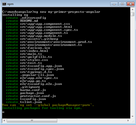 ng new my primer proyecto angular 1