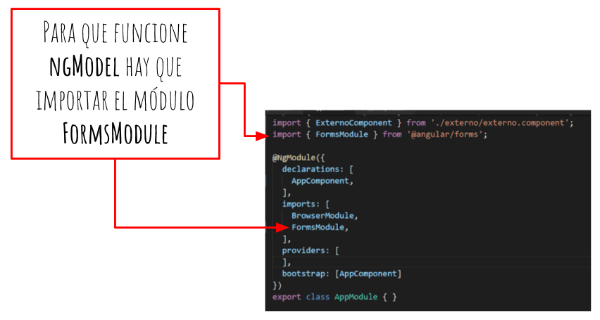 FormsModule importar
